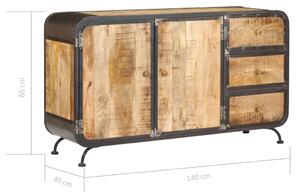 Příborník - masivní mangovníkové dřevo | 140x40x80 cm