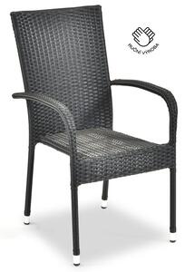 IWHOME Ratanová židle MADRID antracit IWH-1010002