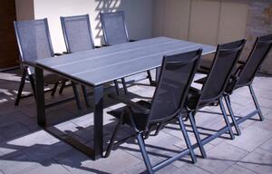 Nábytek Texim Zahradní kovový nábytek - stůl Strong + 6x křeslo Mona