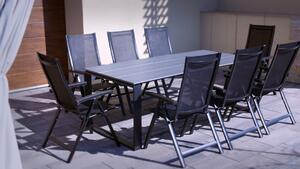 Nábytek Texim Zahradní kovový nábytek - stůl Strong + 8x židle MONA