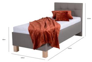 Čalouněná postel s úložným prostorem bez matrace MARIA ONE 90x200 cm taupe