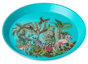 Jungle dětský talíř 20,5cm tyrkysový Organic bio-circular KOZIOL (Barva-tyrkysová Organic bio-circular)