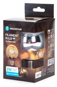 LED 3D Dekorační žárovka E27/2W/230V - Aigostar
