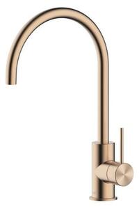 Dřezová baterie SAT Aurum s otočným ramínkem broušená rose gold SATBAUR280BRG