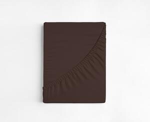 Prostěradlo Tmavě hnědé FROTÉ PREMIUM Froté PREMIUM 90-100 x 200-220/30