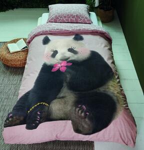 Essenza Luxusní povlečení Essenza Panda Dreams pink 140x200, 70x90 - 100% bavlna