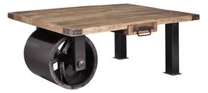 IRON Konferenční stolek 110x80 cm, mango, přírodní