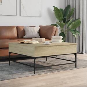 Konferenční stolek dub sonoma 95 x 95 x 45 cm kompozit a kov 3217065