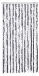 Závěs proti hmyzu šedý a bílý 100 x 230 cm žinylka