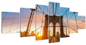 Obraz - Brooklynský most, Manhattan, New York (210x100 cm)
