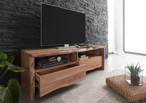 WOODLAND TV stolek 151x50 cm, přírodní, akácie