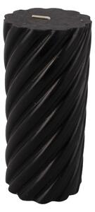 Svíčka Swirl L 15 cm černá Present Time (Barva- černá)