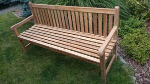 Zahradní dřevěná lavice z teaku Roma 180 cm