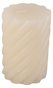 Svíčka Swirl M 10 cm slonová kost Present Time (Barva- slonová kost)