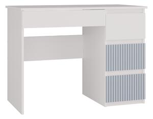 TP Living Dětský psací stůl MALWA ARTESO bílo-modrý pravý