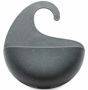 SURF XL koupelnový držák, box na sprchový gel, šampon a kde co tmavě šedý KOZIOL ORGANIC (barva-organic tmavě šedá)