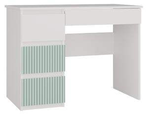 TP Living Dětský psací stůl MALWA ARTESO bílo-zelený levý
