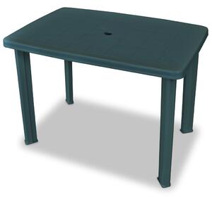 Zahradní stůl - plastový - zelený | 101x68x72 cm