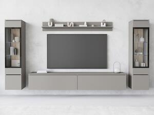 Nábytek do obývacího pokoje Sawoti II, Barva: šedé palladium, Osvětlení: bez osvětlení 5903211457111