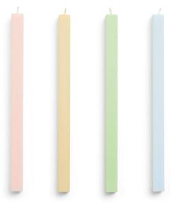 HAY Svíčky Square Candle set 4ks, pastel