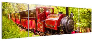 Obraz parního vlaku (170x50 cm)