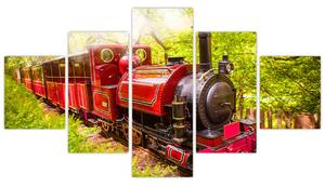 Obraz parního vlaku (125x70 cm)