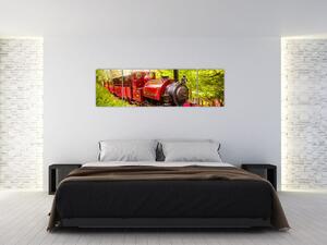 Obraz parního vlaku (170x50 cm)