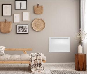 Elektrický pevný setrvaný radiátor OCEANIC Rubis, 1000 W, keramický, zakivený design, bílý