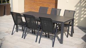 Zahradní jídelní set Viking XL + 6x kovová židle Ramada