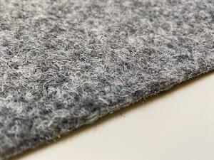 Betap koberce AKCE: 260x150 cm Šedý travní koberec Wembley - Spodní část s nopy (na pevné podklady) cm