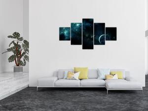 Obraz - Život ve vesmíru (125x70 cm)