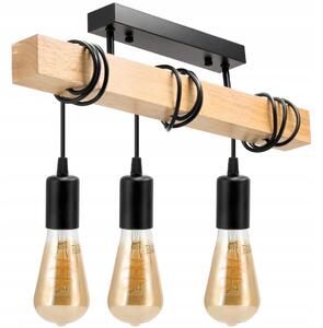 BERGE LED závěsné stropní svítidlo 3x E27 Loft