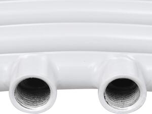 Žebříkový radiátor na ručníky - obloukový - ústřední topení - bílý | 600x1160 mm