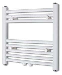 Žebříkový radiátor na ručníky - obloukový - ústřední topení - bílý | 480x480 mm