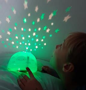 Dětská LED lampička s projektorem noční oblohy Cloud