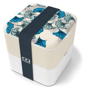 Obědový box MonBento Square blue Wax Limited edition 2x 850ml (WAX)