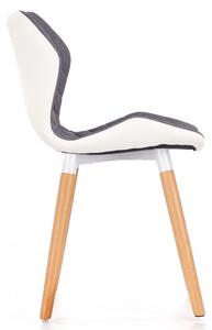 Jídelní židle SCK-277 šedá/bílá/přírodní
