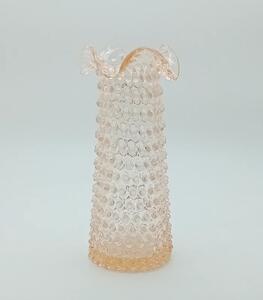 Floriánova huť Váza Hobnail - Ananas meruňková