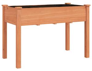 Truhlík na kolečkách s vložkou hnědý 118x59x80 cm masivní jedle