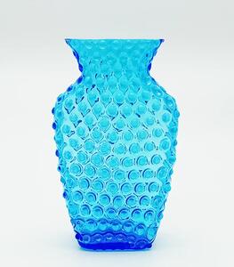 Floriánova huť Váza Hobnail - Ananas akvamarín