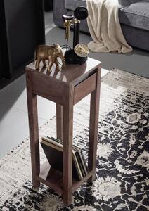 ROUND Příruční stolek 30x30x90 cm, palisandr, kouřová