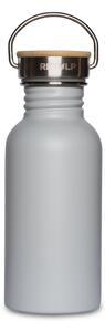 Nerezová láhev Urban na vodu s bambusovým víčkem 500 ml šedá RETULP (barva šedá)