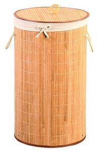 Koš na prádlo, 60 x 35 cm, bambusový, světlý KESPER 19572