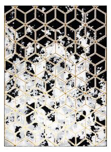Dywany Łuszczów, Kusový koberec Allure 1966 black/gold, 80x150, žlutá, kancelář
