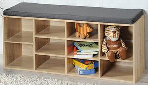 Botník s podsedákem 103,5 x 48 x 29,5 cm, dekor dub KESPER 15920