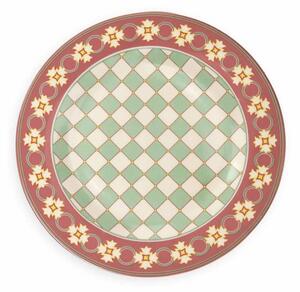 Jídelní porcelánová 18-ti dílná sada talířů LE CEMENTINE QUADRELLA BRANDANI (barva- porcelán v barvě slonové kosti)