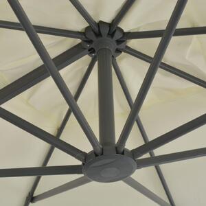 Konzolový slunečník s hliníkovou tyčí - pískový | 300x300 cm