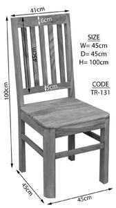 MONTREAL Jídelní židle dřevěná, palisandr