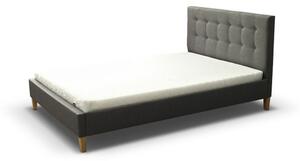Čalouněná postel DAVID rozměr 120x200 cm Tmavě šedá