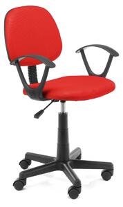 Ak furniture Dětská otočná židle FLOR červená